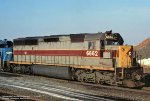 Conrail 6662 SD45-2, at ex-Erie Croxton yard, Secaucus, New Jersey. February 12, 1977. 